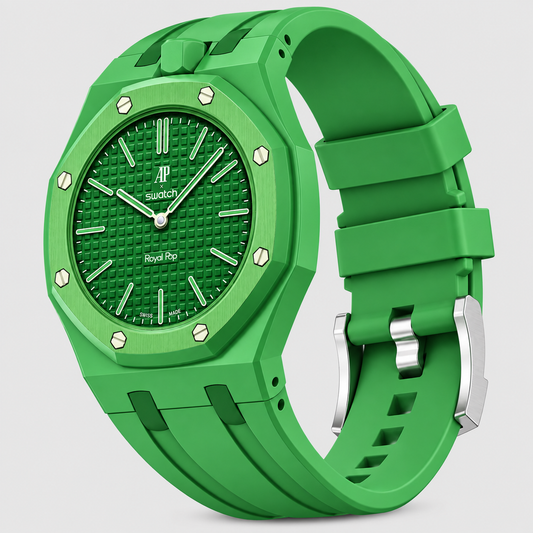 Royal Pop watch green color